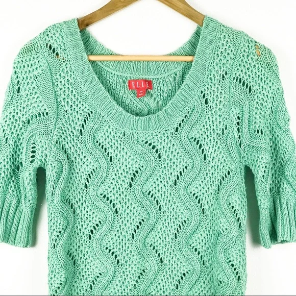 Elle Mint Green Sweater - Picture 5 of 9